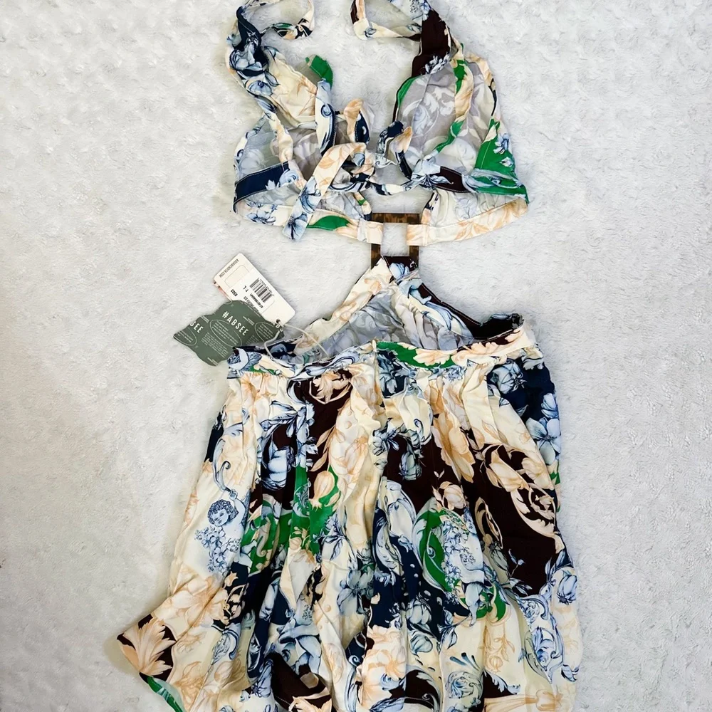 NWT- AGUA BENDITA x Revolve Gillian Cardumen Beachy Mini Dress